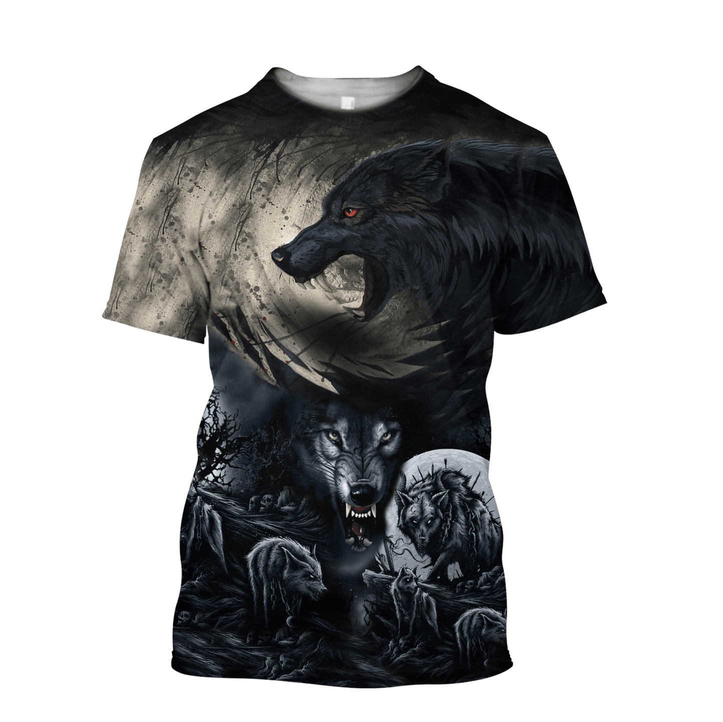 All Over Printed Mythical Wolf Hoodie VP01102001-MEI