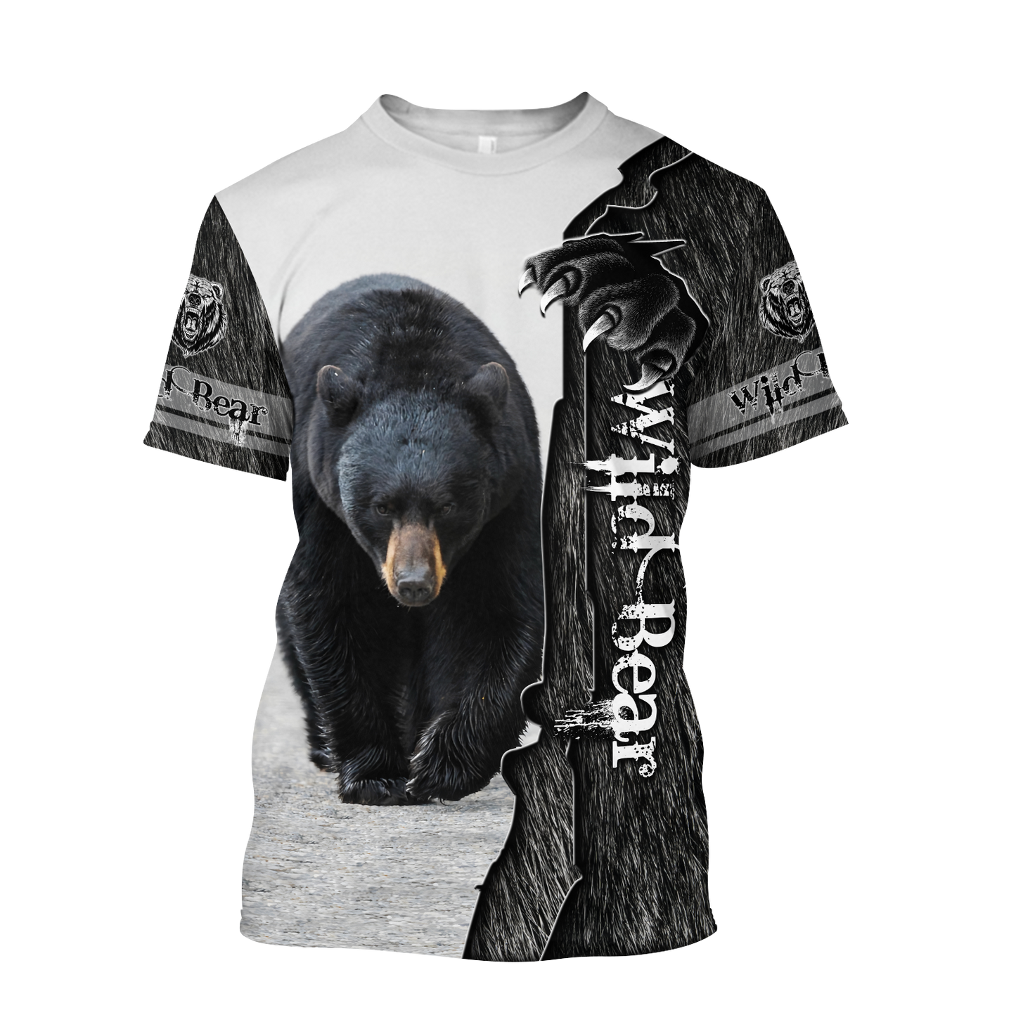 All Over Printed Bear Hoodie MEI09262001-MEI