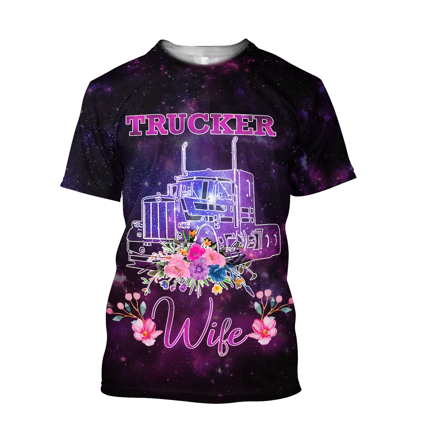 All Over Printed Trucker Wife Hoodie HHT08092019-MEI