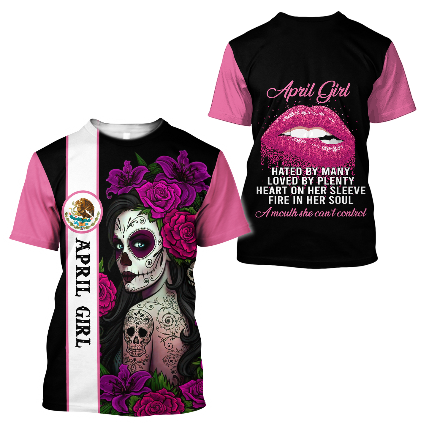 April Girl Customize Name 3D All Over Printed Hoodie