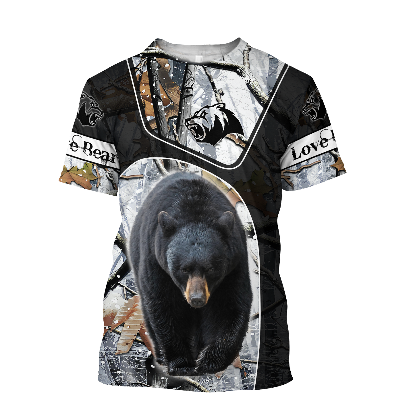 All Over Printed Bear Hoodie MEI09302001-MEI