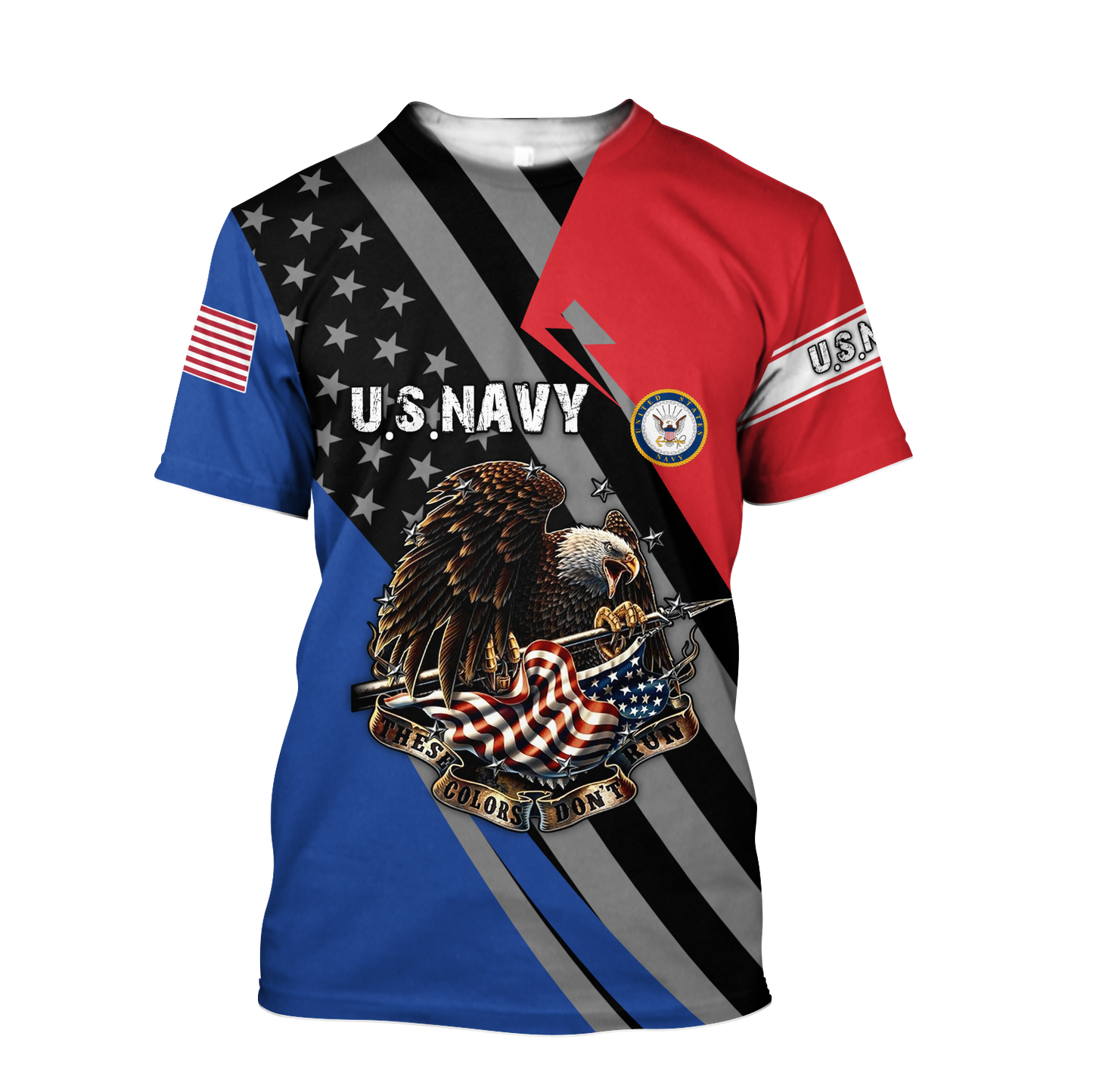 US Navy 3D All Over Printed Shirts For Men and Women TA091420051S