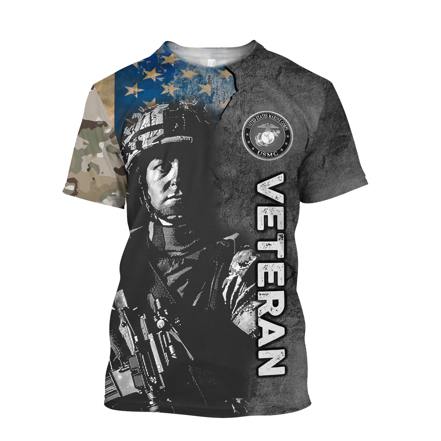 All Over Printed U.S Marine Corps Veteran Hoodie HHT31082003-MEI