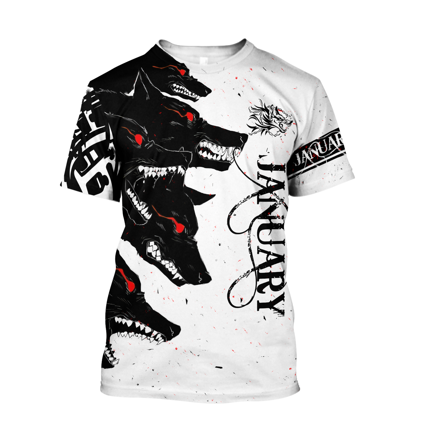 The Dark Wolf January 3D All Over Printed Unisex Deluxe Hoodie ML