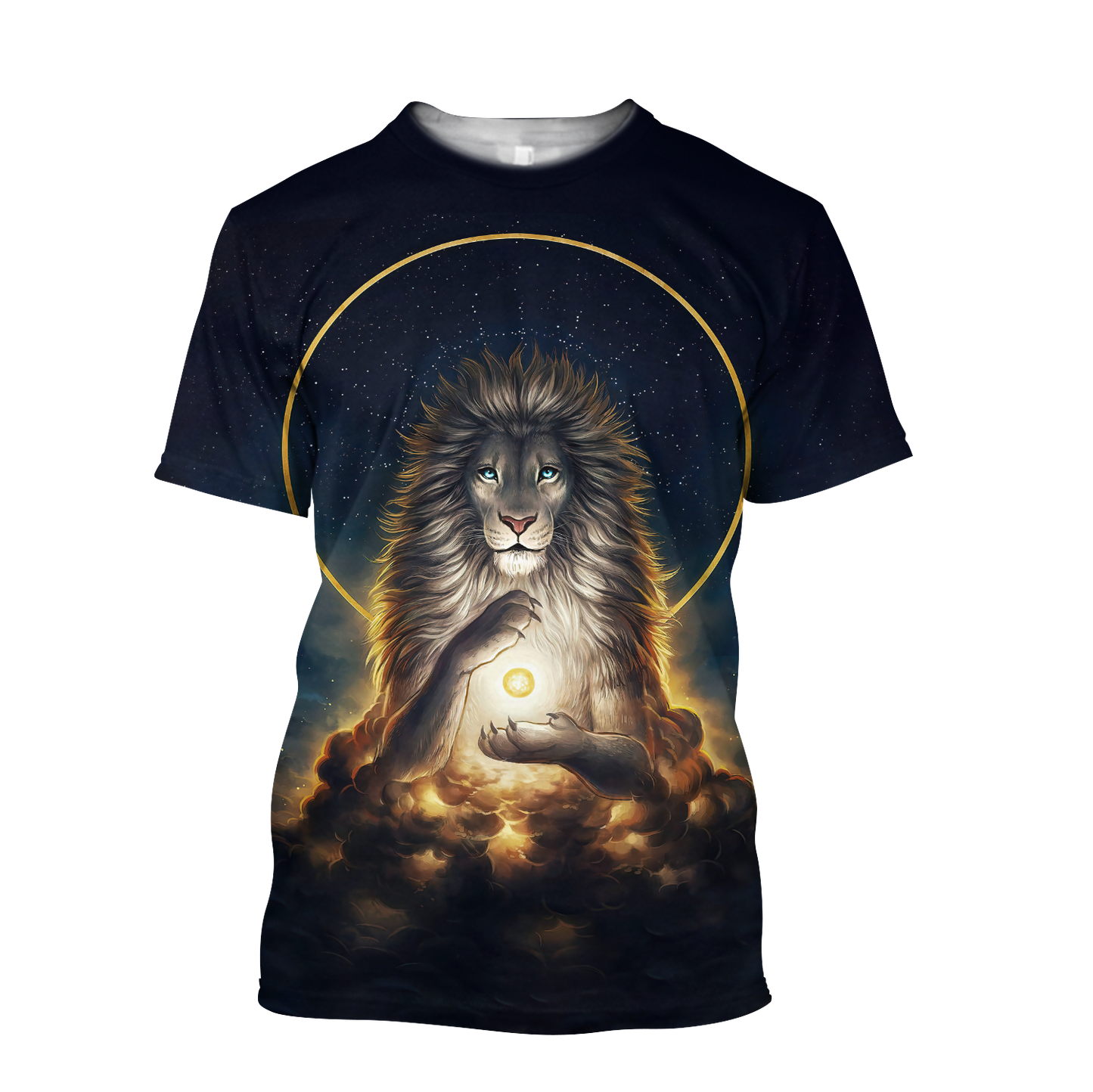 3D Magical Lion God Over Printed Hoodie