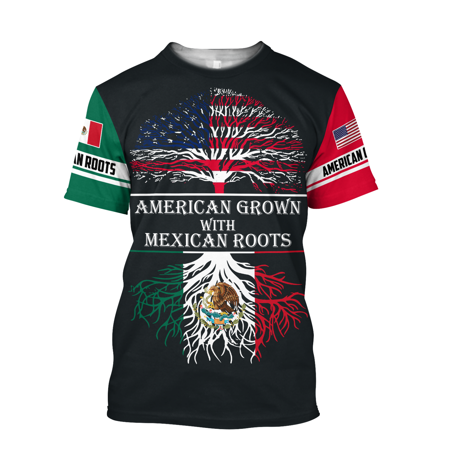 American Grown With Mexican Roots 3D All Over Printed Shirts For Men and Women QB06112003