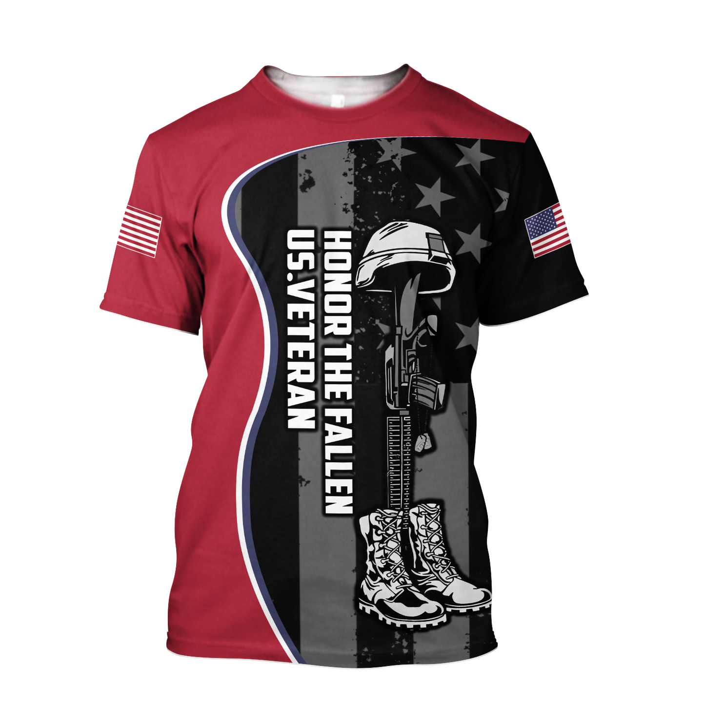 US Veteran Honor The Fallen 3D All Over Printed Shirts For Men and Women TA09152005