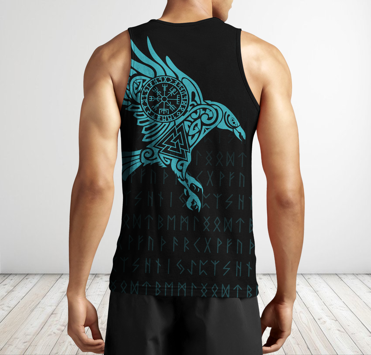 Vikings - The Raven of Odin Tattoo Green - Amaze Style™-Apparel