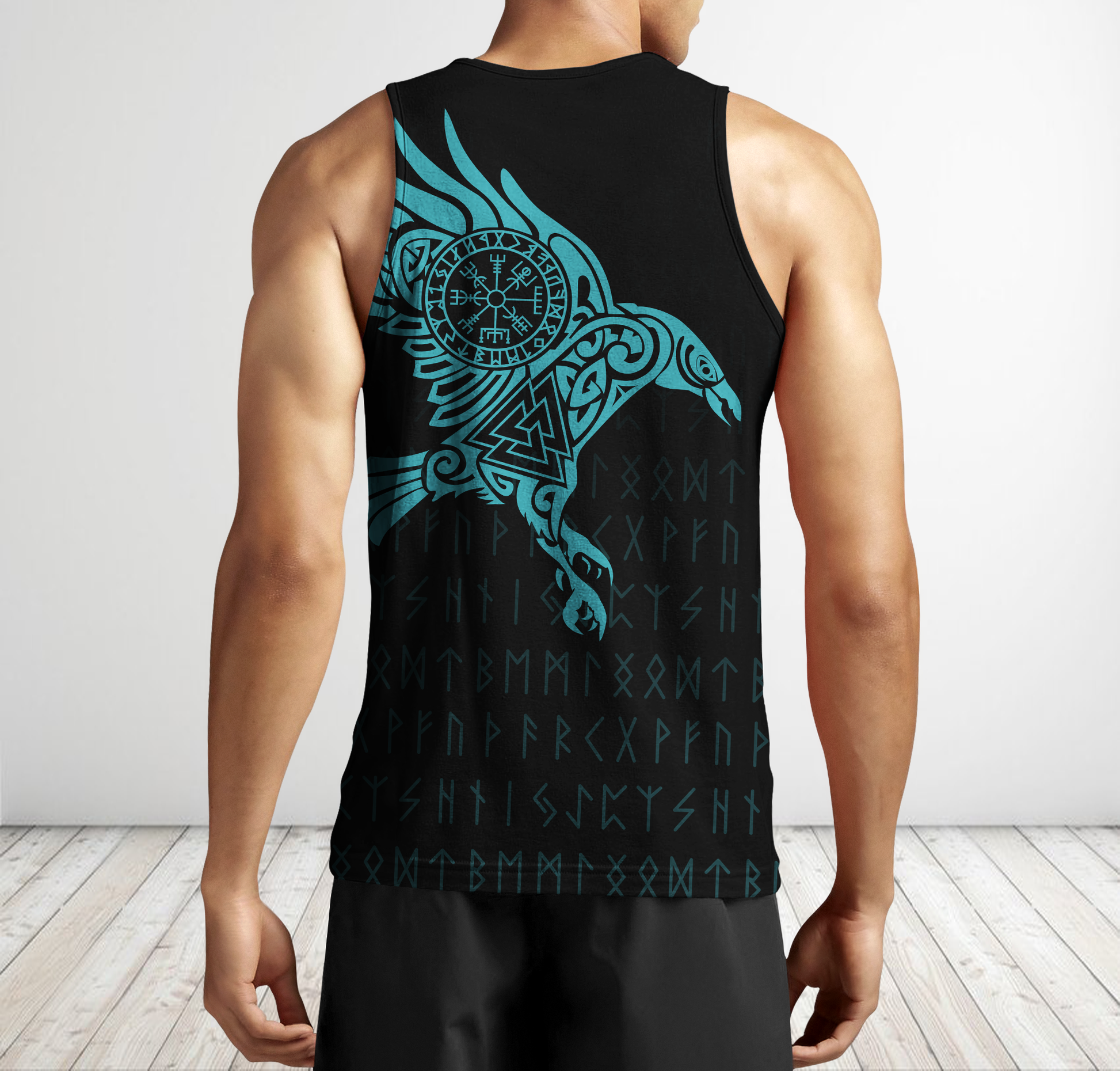 Vikings - The Raven of Odin Tattoo Green - Amaze Style™-Apparel