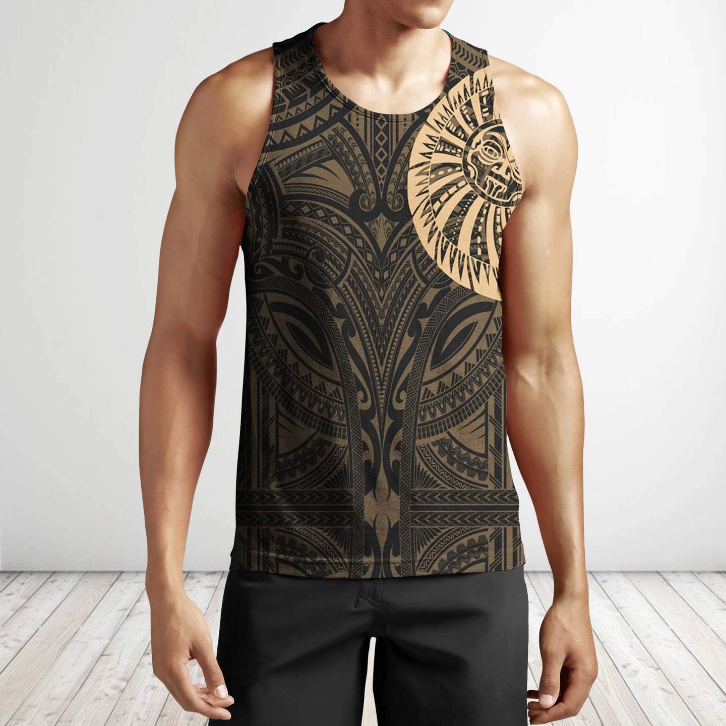 Tiki Ancestors All Over Hoodie HC2402 - Amaze Style™-Apparel