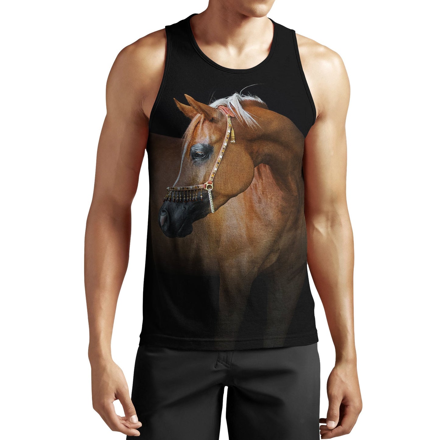 Beautiful Arabian Horse 3D All Over Printed Shit for Men and Women JJ061202-Apparel-MP-Tank Top-S-Vibe Cosy™