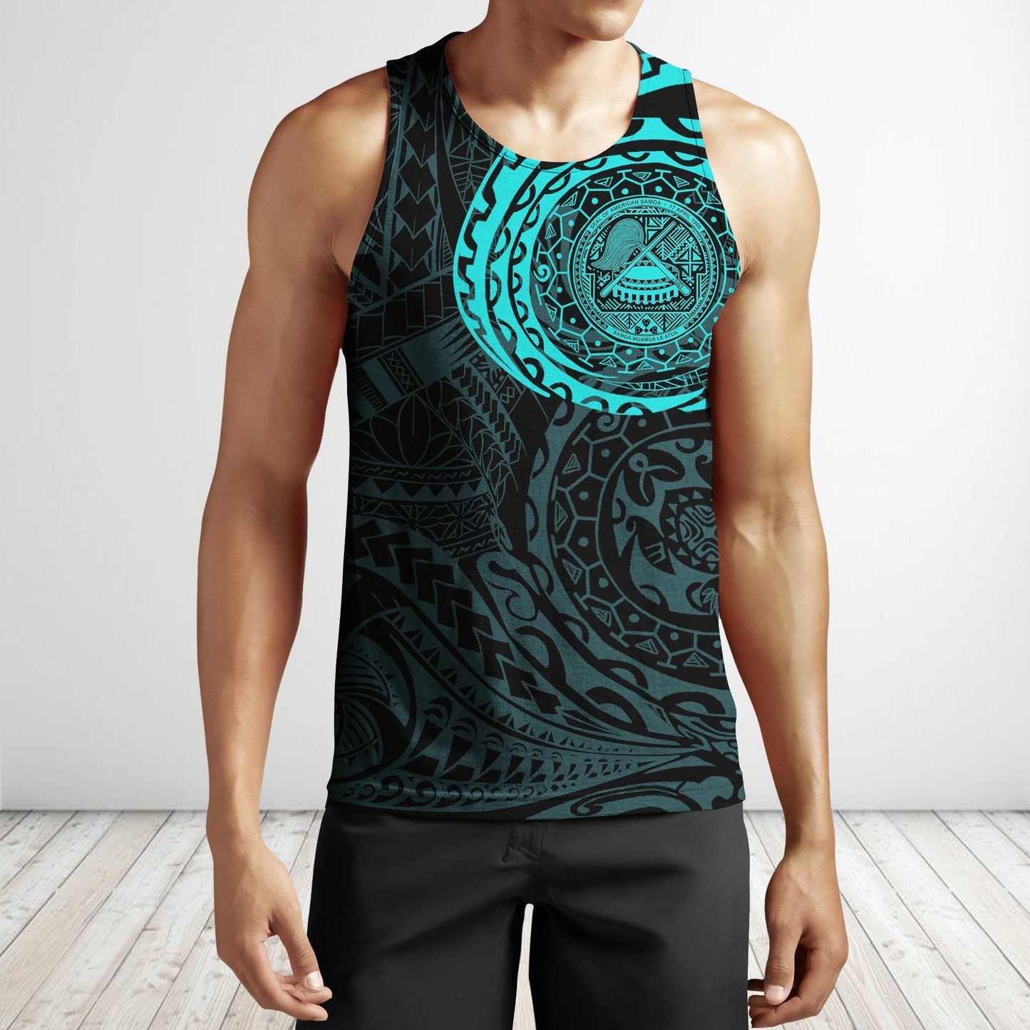 American Samoa In My Heart Polynesian Hoodie Blue PL - Amaze Style™-Apparel