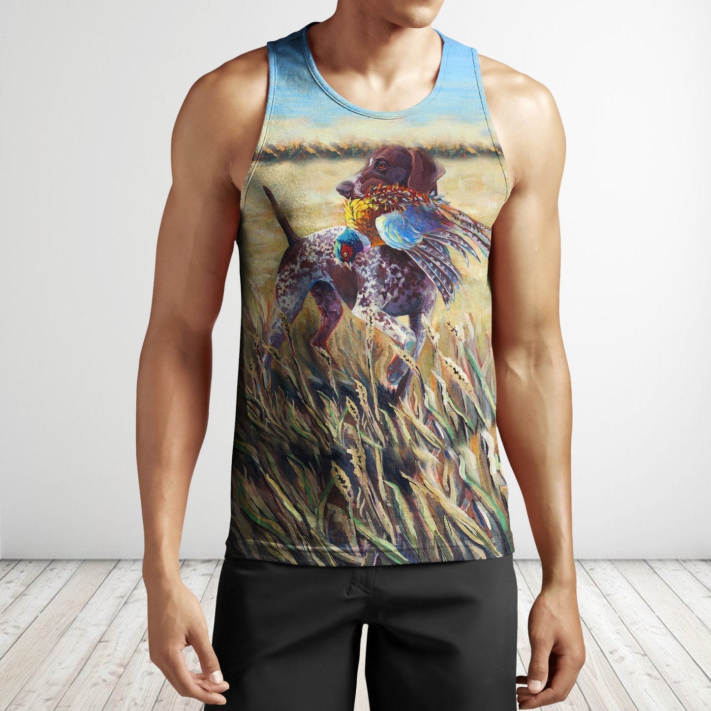 3D All Over Print Hunting Dog Pheasant  Shirts Hoodie - Amaze Style™-Apparel
