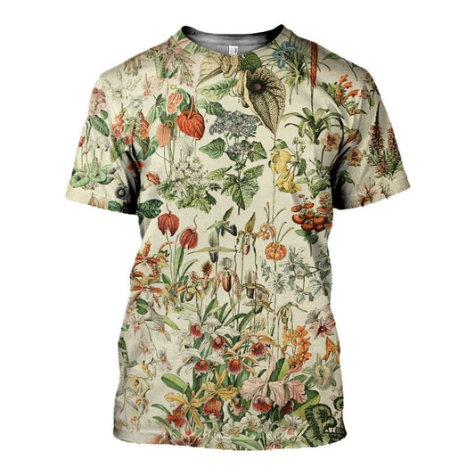 3D All Over Printed Flowers Shirts-Apparel-6teenth World-T-Shirt-S-Vibe Cosy™