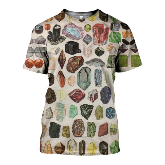 3D All Over Printed A Lot Of Gemstone Shirts and Shorts - Amaze Style™-Apparel