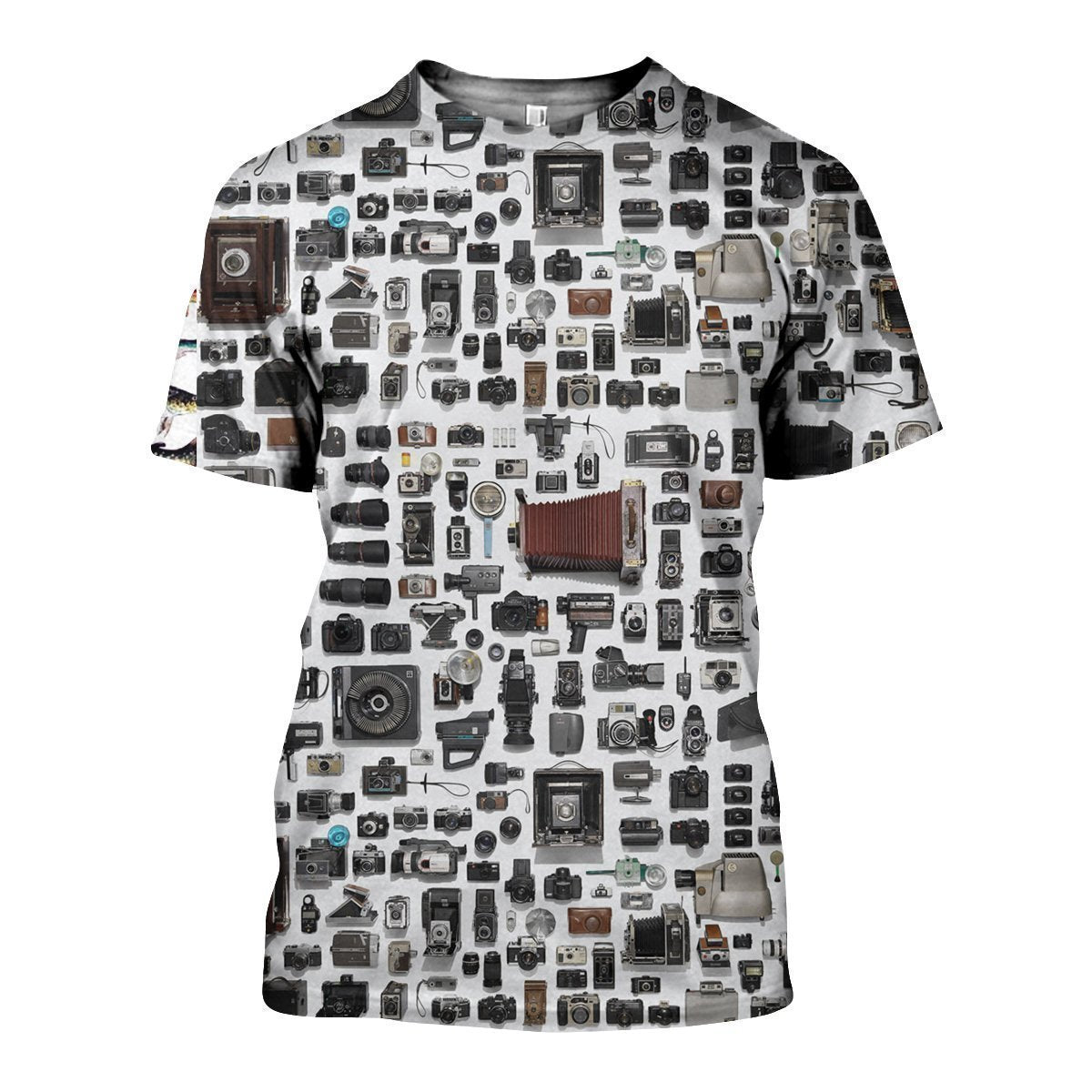 3D All Over Printed History Of Cameras Shirts And Shorts - Amaze Style™-Apparel