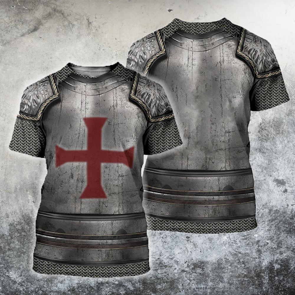3D All Over Printed Knights Templar Tops - Amaze Style™-Apparel
