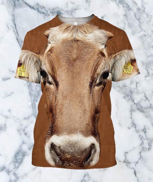 3D All Over Printed Cow Shirt - Amaze Style™-Apparel