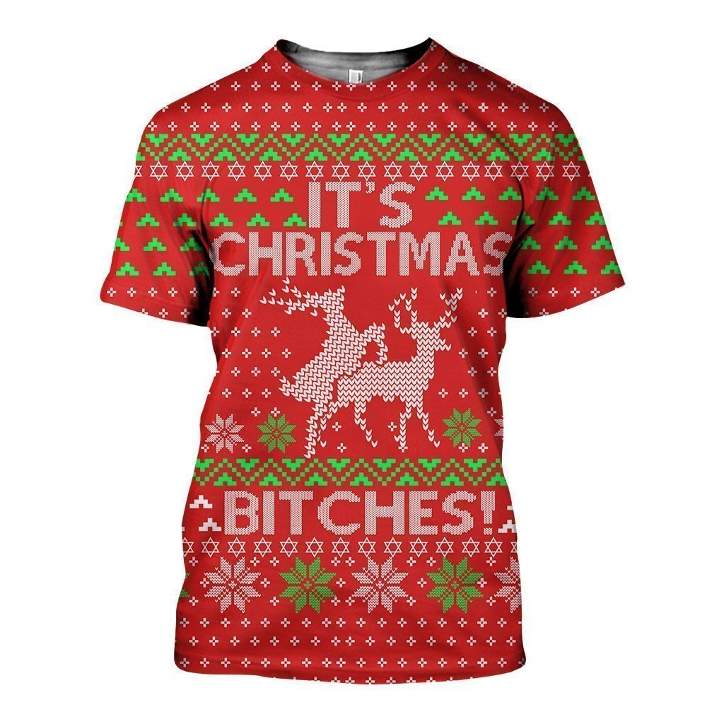 3D All Over Printed It's Christmas Ugly  Shirts and Shorts - Amaze Style™-Christmas