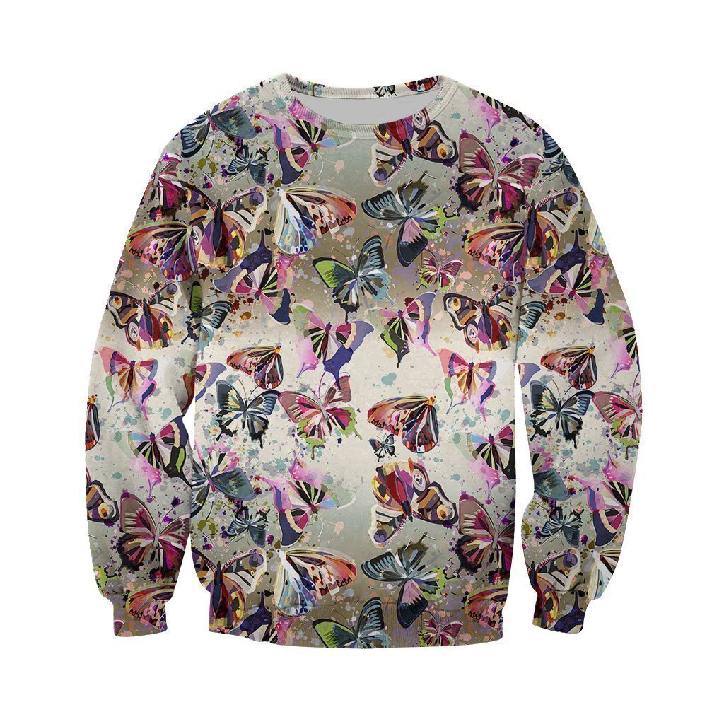 3D All Over Printed Packed Butterflies Shirts and Shorts-Apparel-6teenth World-Sweatshirt-S-Vibe Cosy™