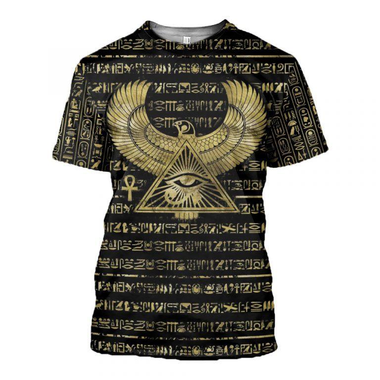 3D Printed Egyptian Eye of Horus and Hieroglyphs Clothes TA010 - Amaze Style™-Apparel