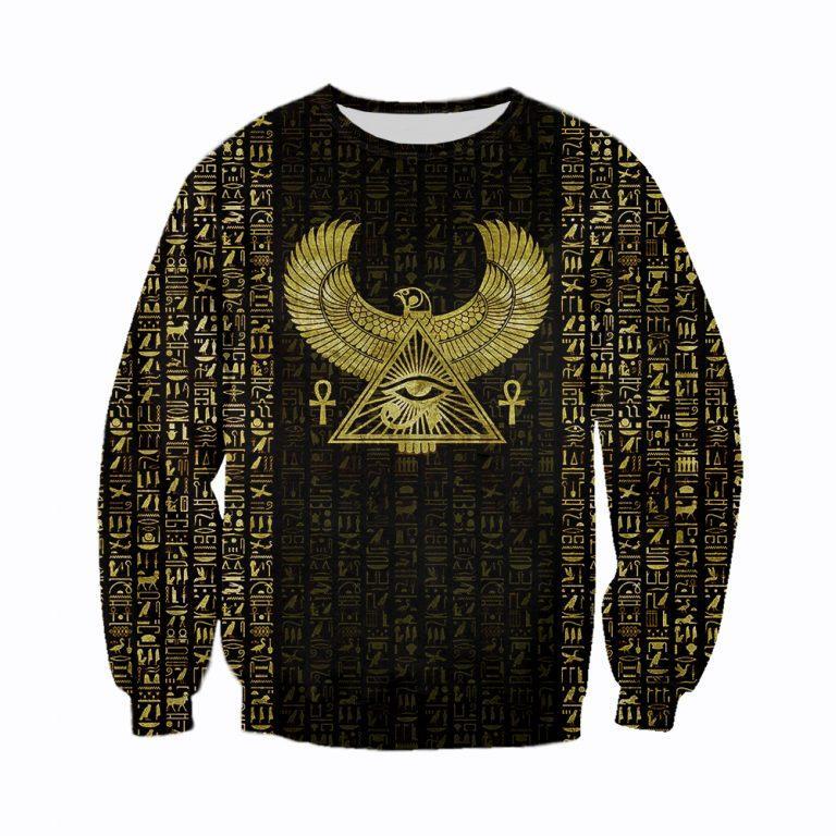 3D Printed Egyptian Eye of Horus and Hieroglyphs Clothes - Amaze Style™-Apparel