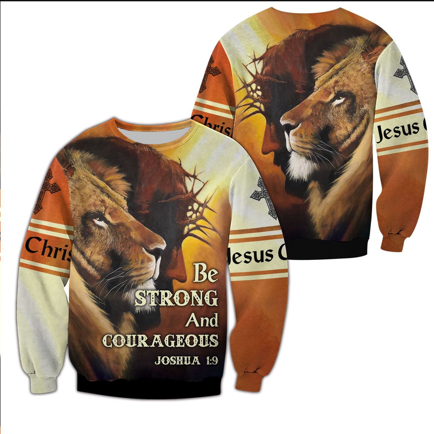 Be Strong And Courageous 3D All Over Printed Shirts For Men and Women PL250305 - Amaze Style™-Apparel