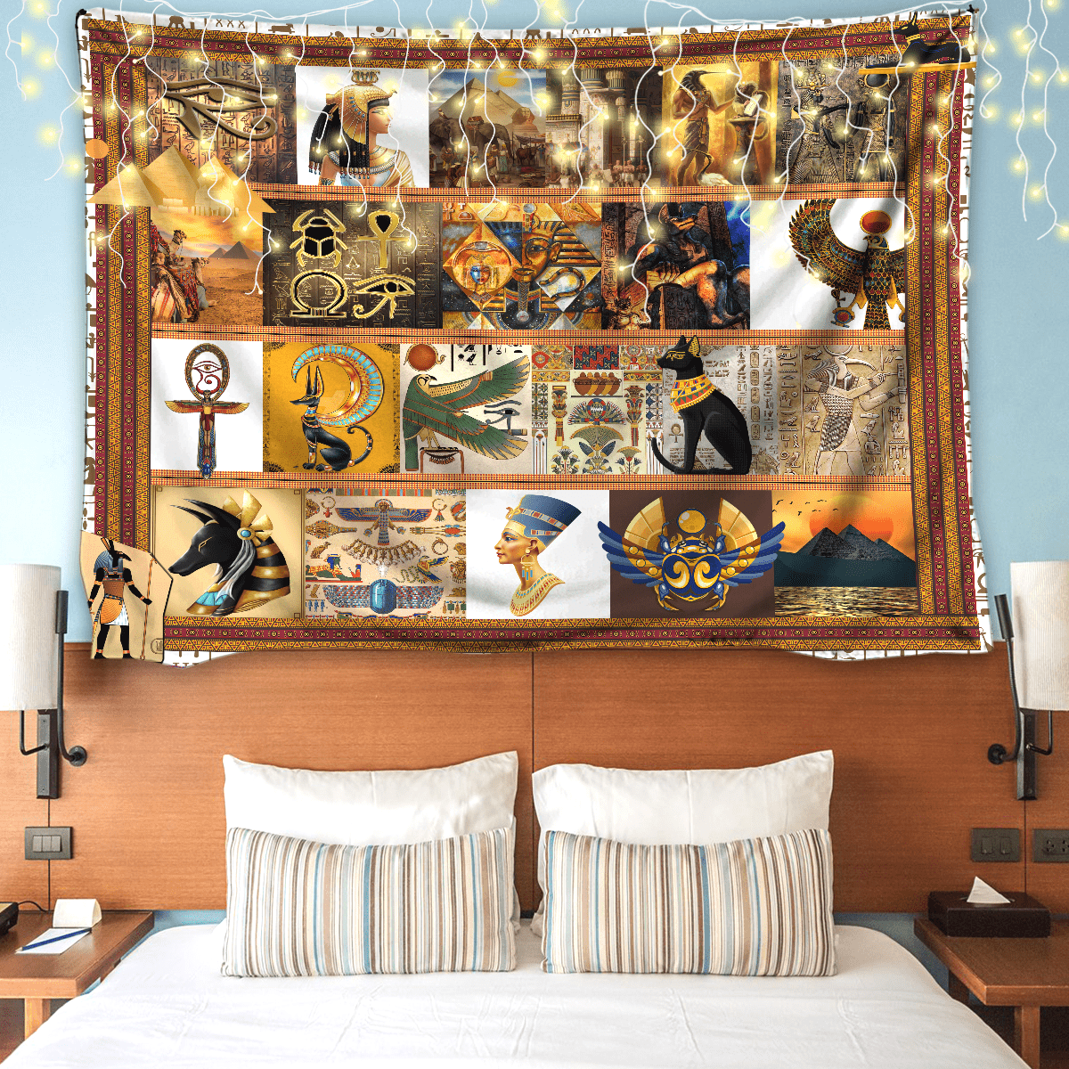 Ancient Egypt 3D All Over Printed Tapestry