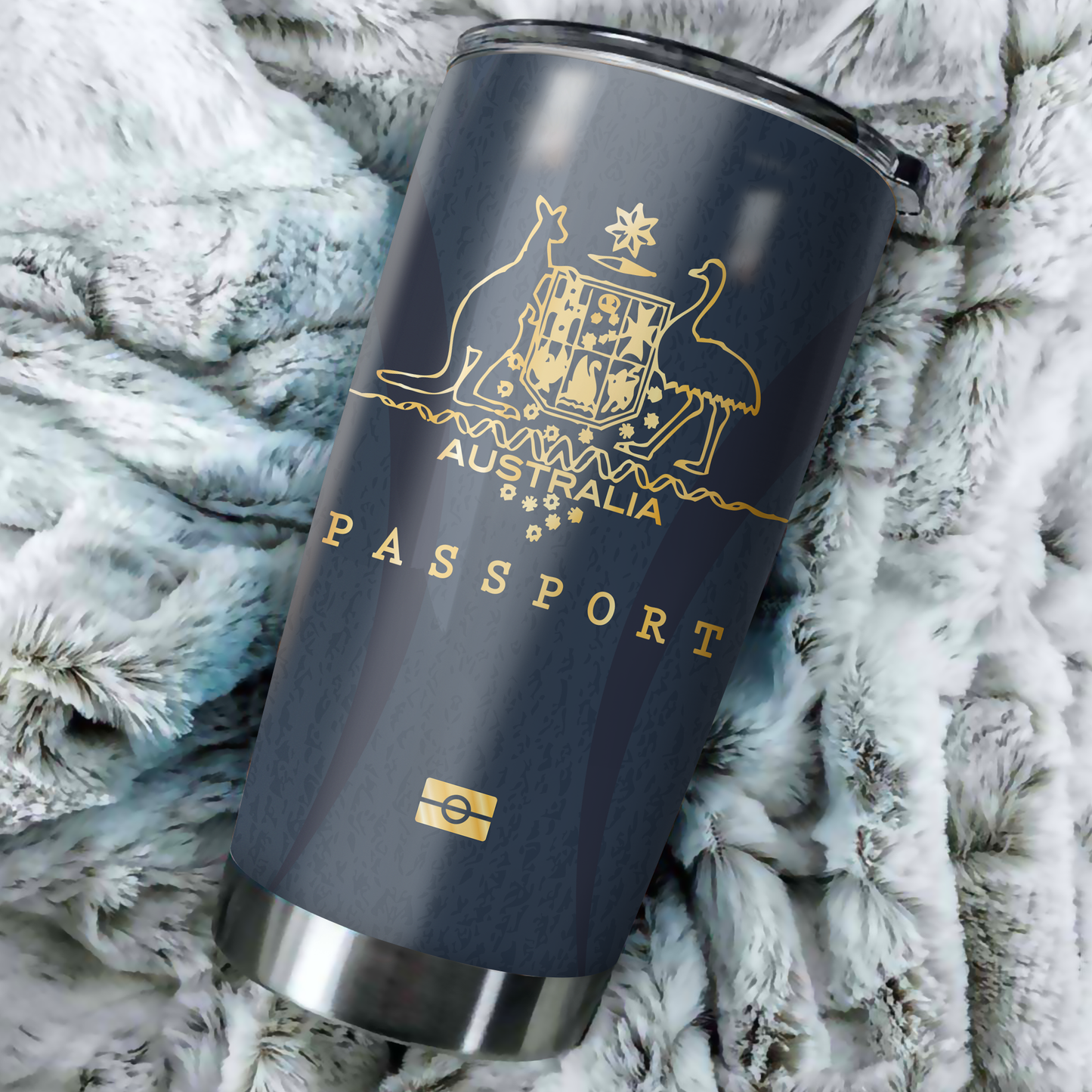 Tmarc Tee Australian Passport custom name Stainless Steel Tumbler 20 Oz