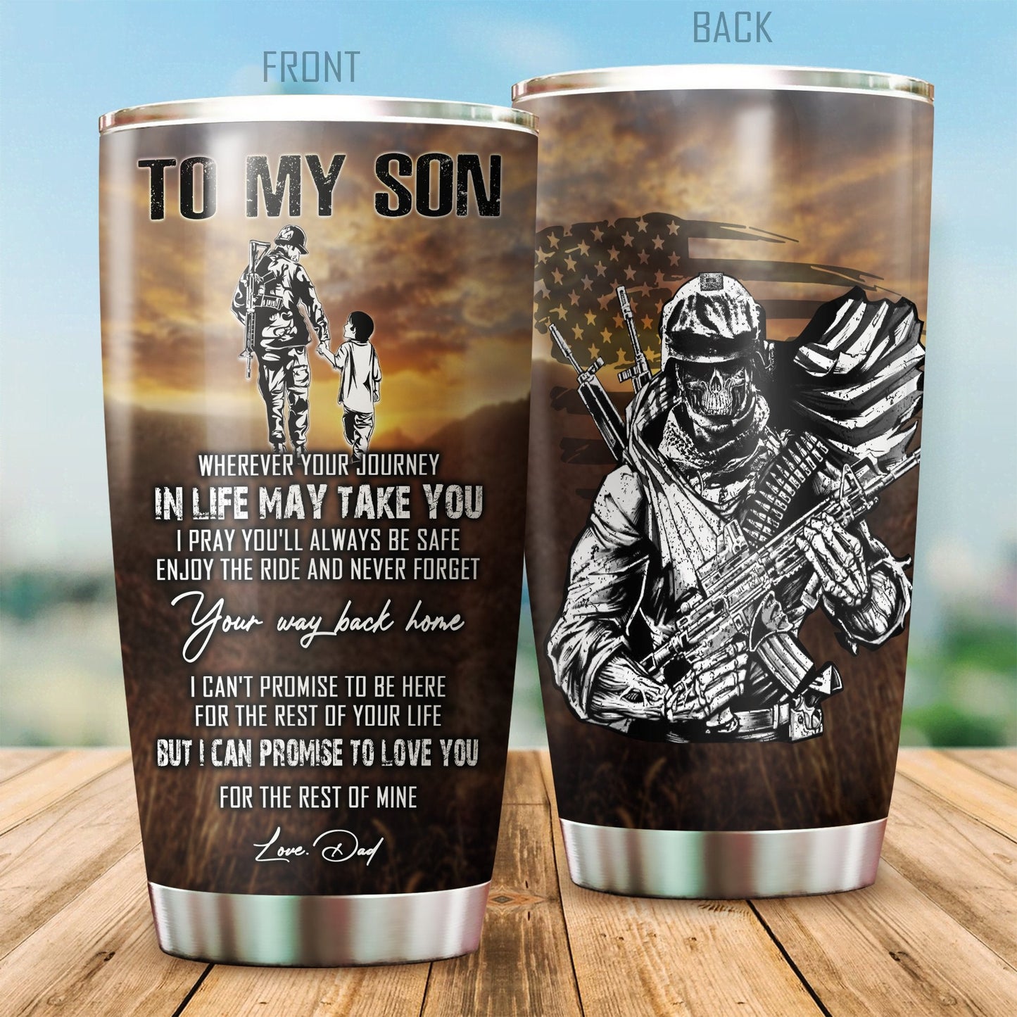 To My Son From Dad Stainless Steel Tumbler Pi112077