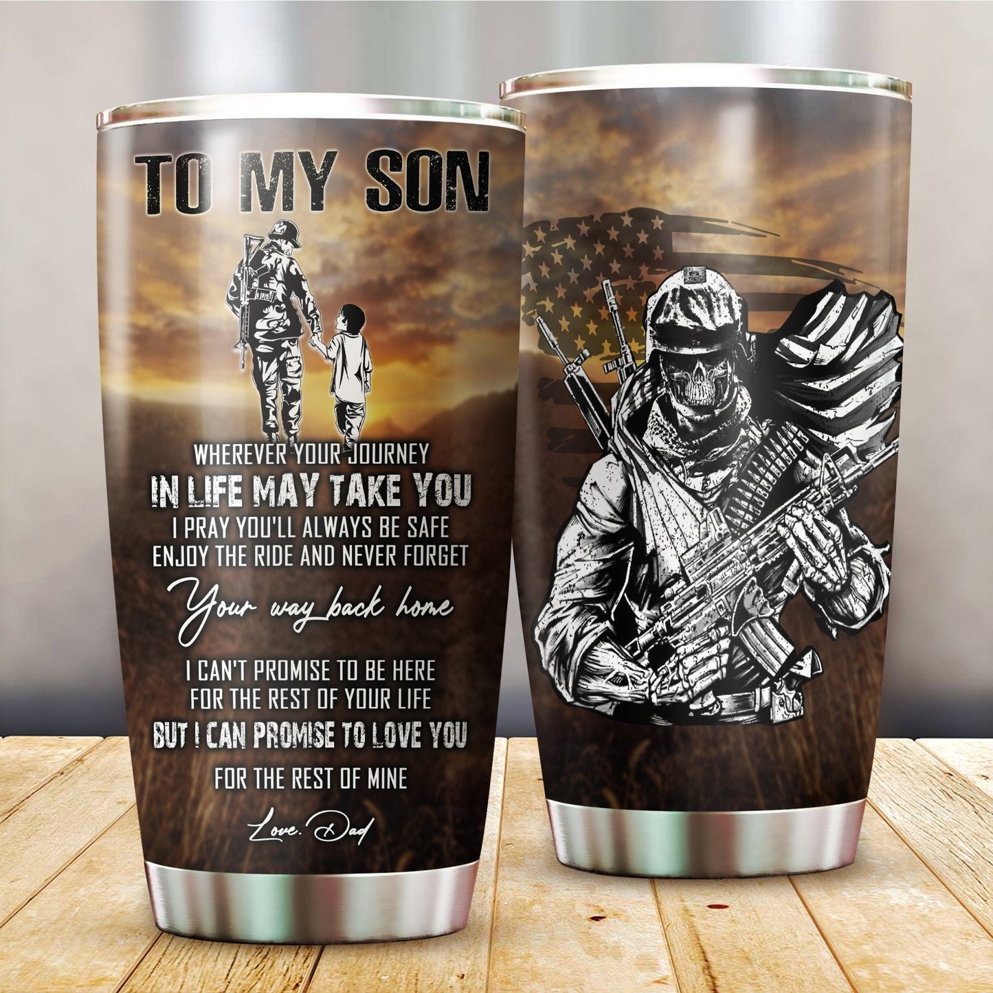 To My Son From Dad Stainless Steel Tumbler Pi112077