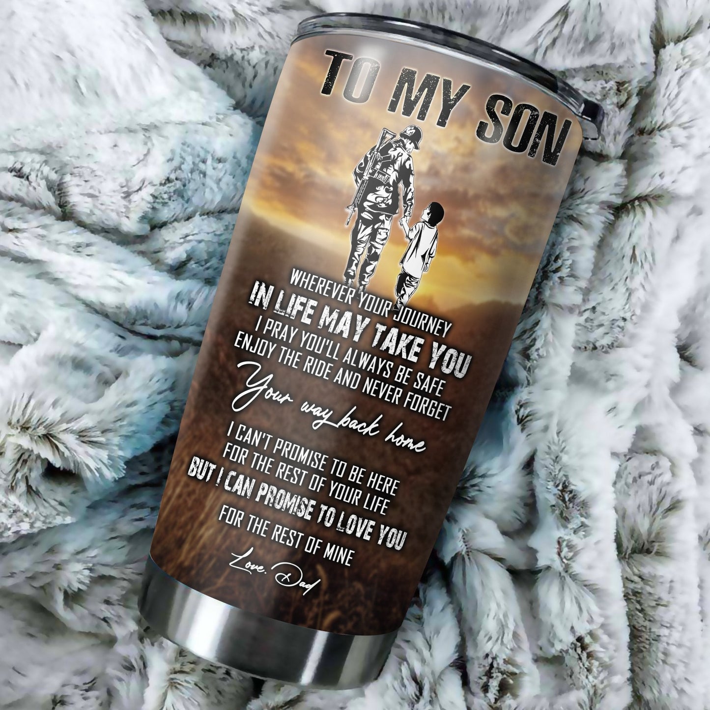 To My Son From Dad Stainless Steel Tumbler Pi112077