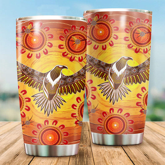 Aboriginal Decors Australian Gifts Power Eagle Stainless Steel Tumbler 20Oz
