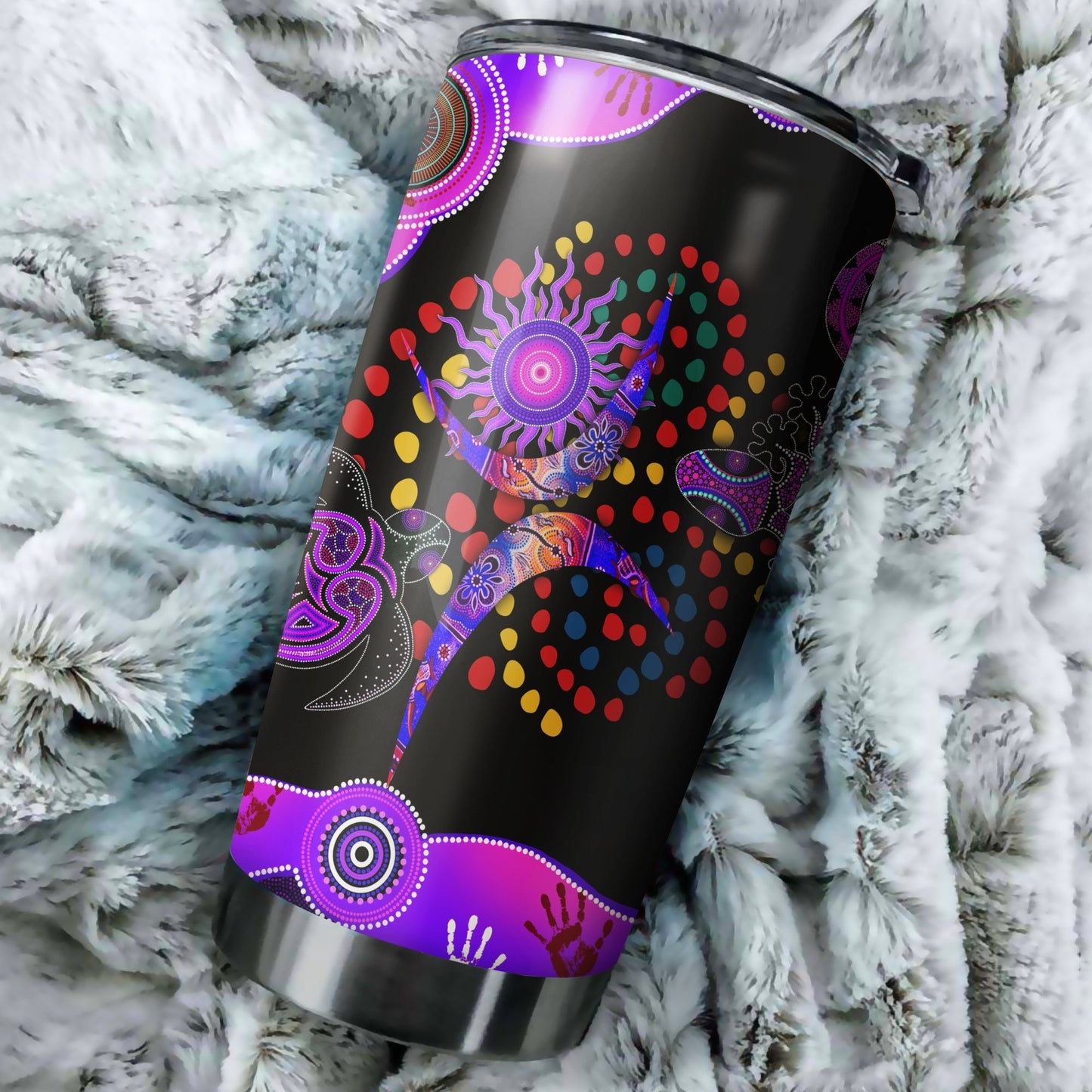 Aboriginal Naidoc Week 2021 Best Purple Turtle Lizard Tumbler