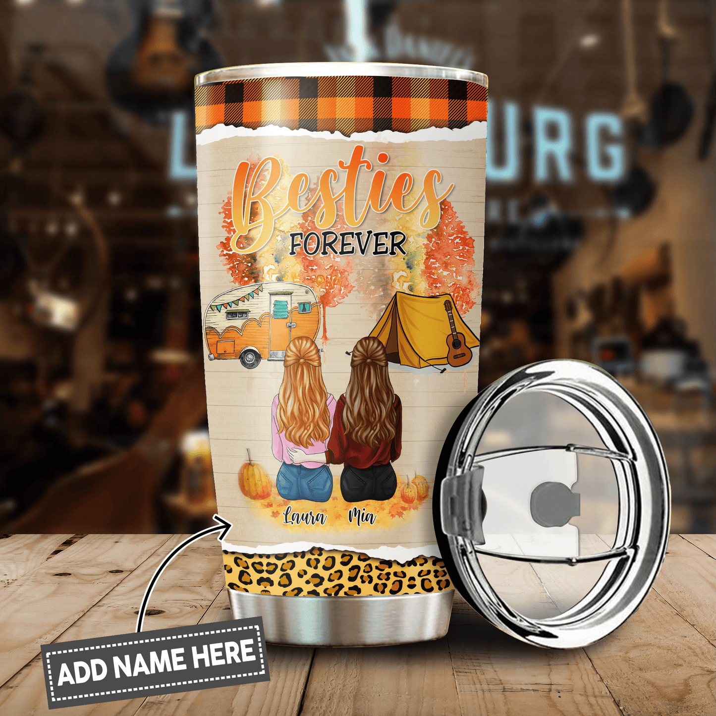 Bestie Forever You Are Irreplaceable Customized Stainless Steel Tumbler, Best Gifts For Friends