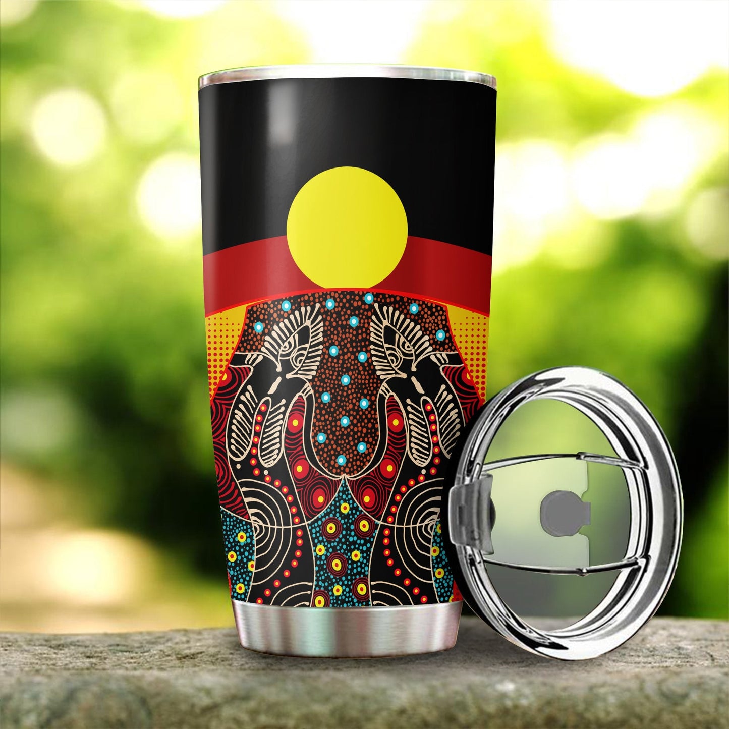 Aboriginal Decors Australian Gifts Djanggawul Stainless Steel Tumbler 20Oz