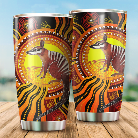 Aboriginal Decors Australian Gifts Numbat Stainless Steel Tumbler 20Oz