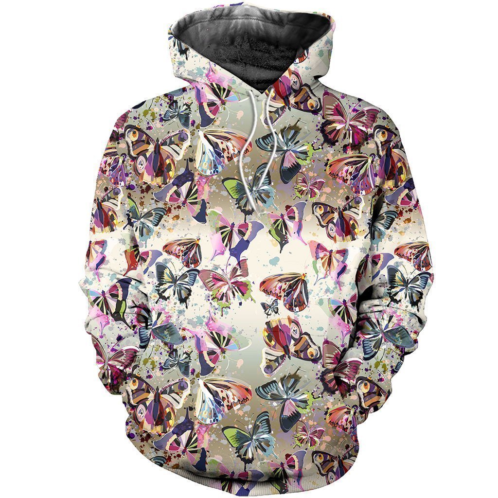 3D All Over Printed Packed Butterflies Shirts and Shorts-Apparel-6teenth World-Hoodie-S-Vibe Cosy™