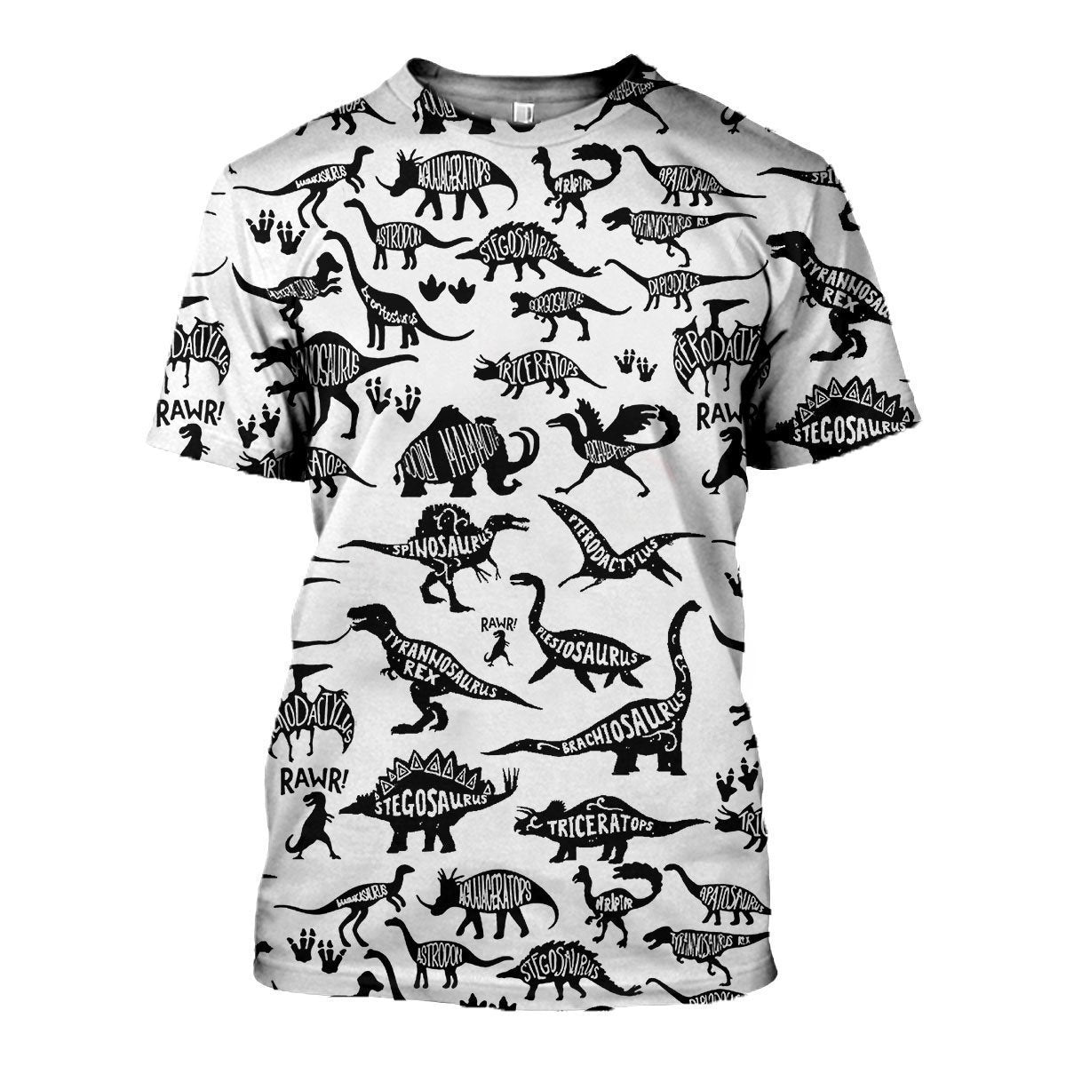 3D All Over Printed Dinosaurs Name Shirt - Amaze Style™-3D All Over Printed Clothes