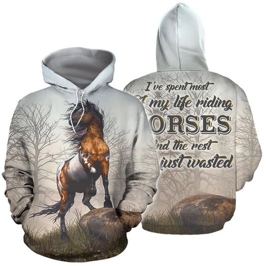 3D All Over Printed Riding Horse Shirts - Amaze Style™-Apparel