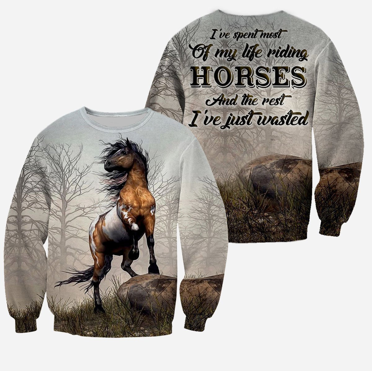 3D All Over Printed Riding Horse Shirts - Amaze Style™-Apparel