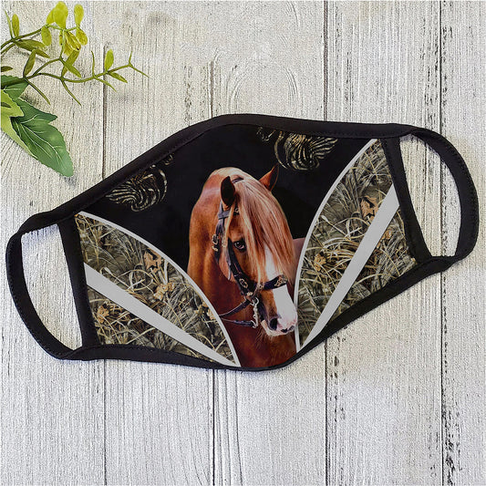 Beautiful American Quarter Horse Face Mask TN