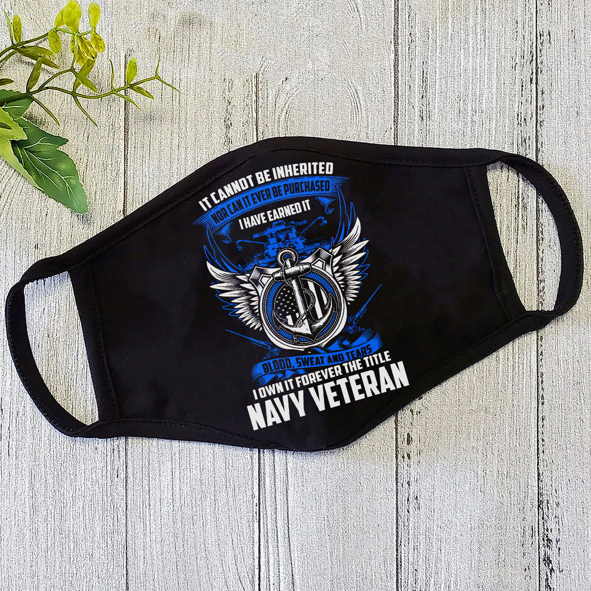 US Navy Veteran Face Mask TA