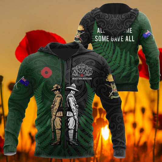 Tmarc Tee Remembrance Anzac day Kiwi and Australia Soldier