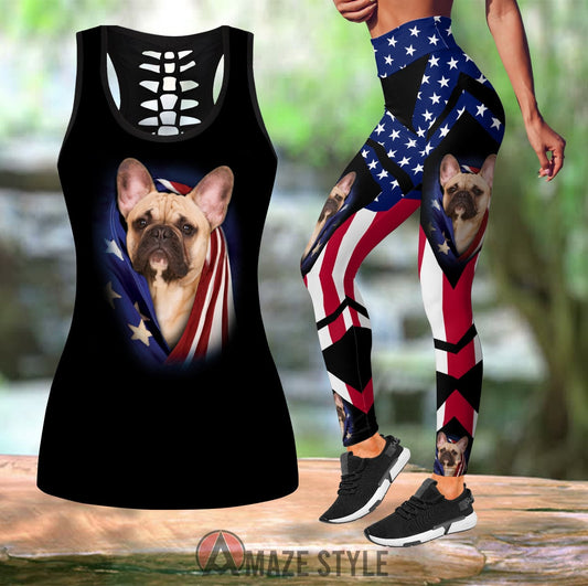 Bulldog Combo Tank + Legging TR240305 - Amaze Style™-Apparel