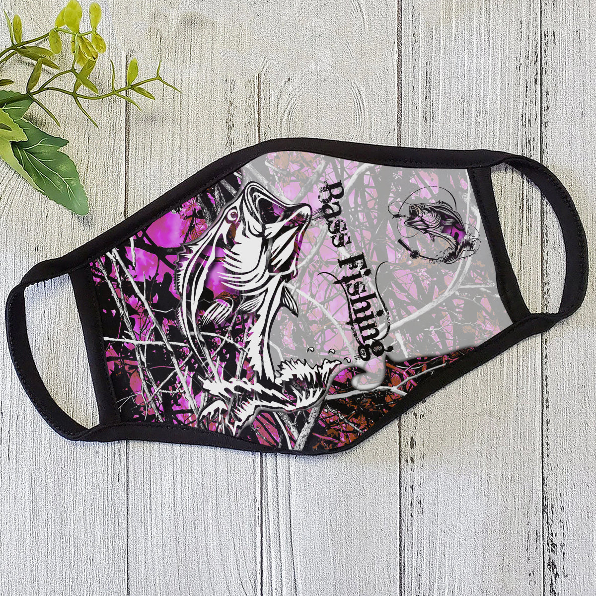 Bass Fishing Face Mask HC