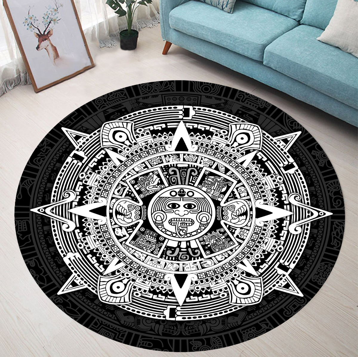 Aztec Circle Rug