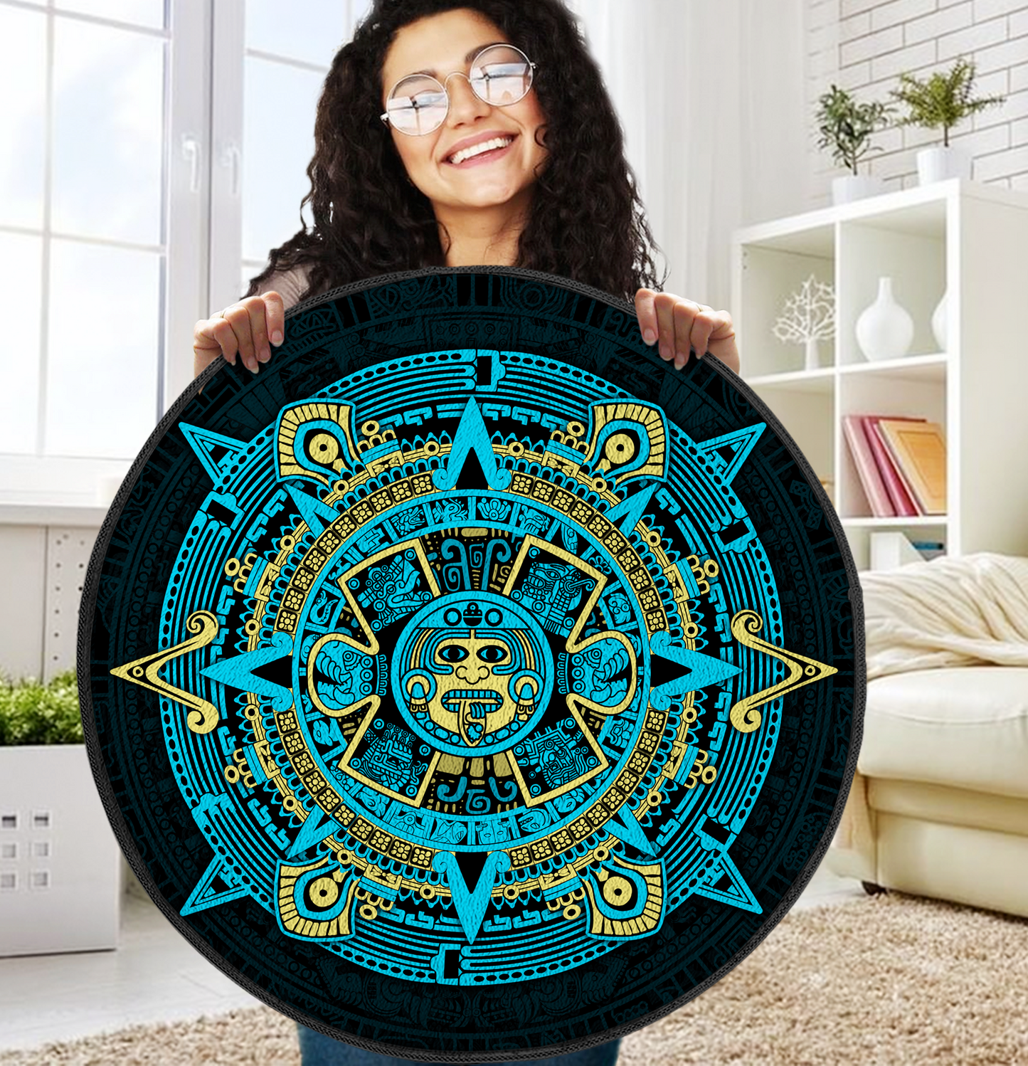 Aztec Circle Rug