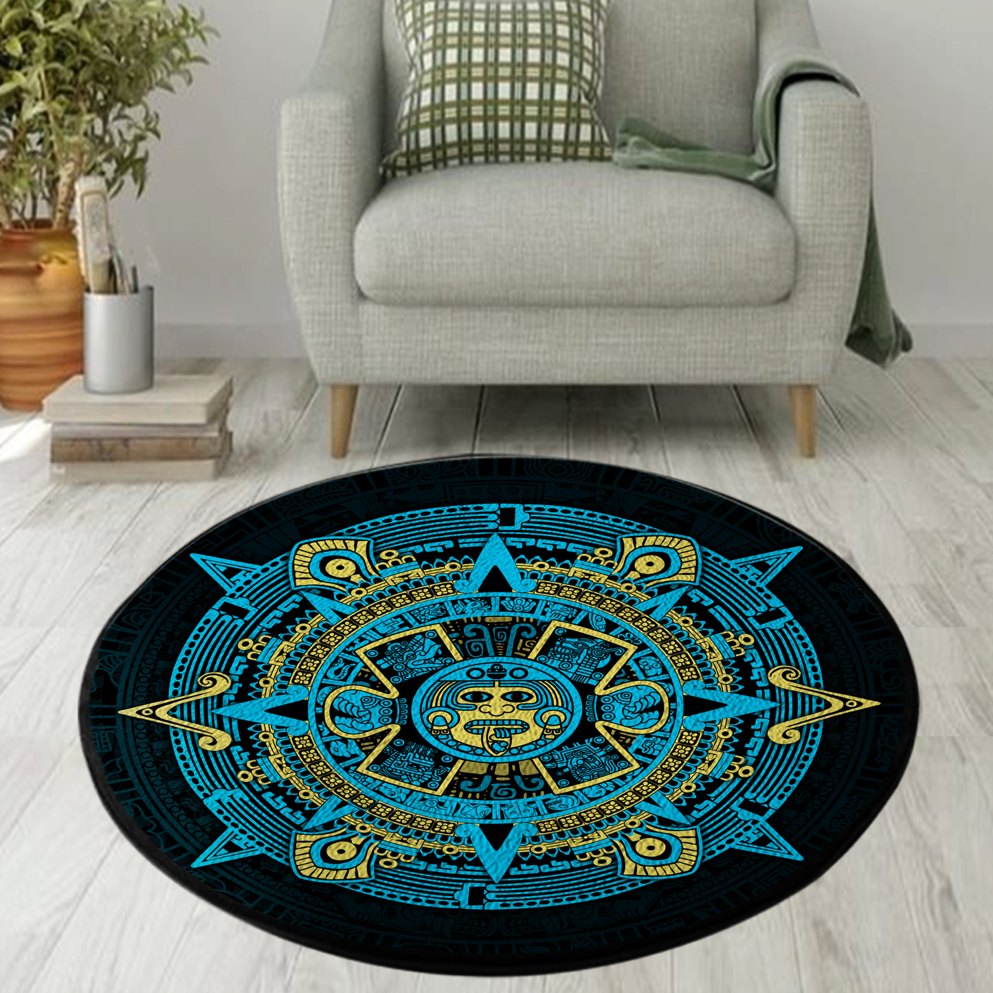 Aztec Circle Rug