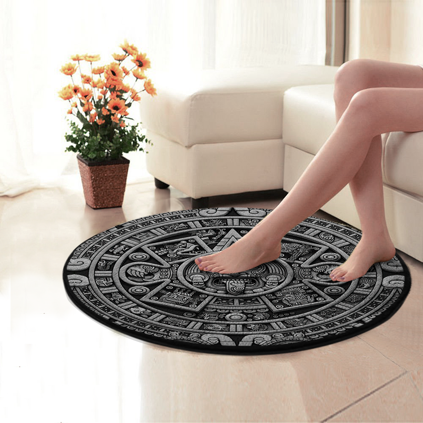Aztec Circle Rug